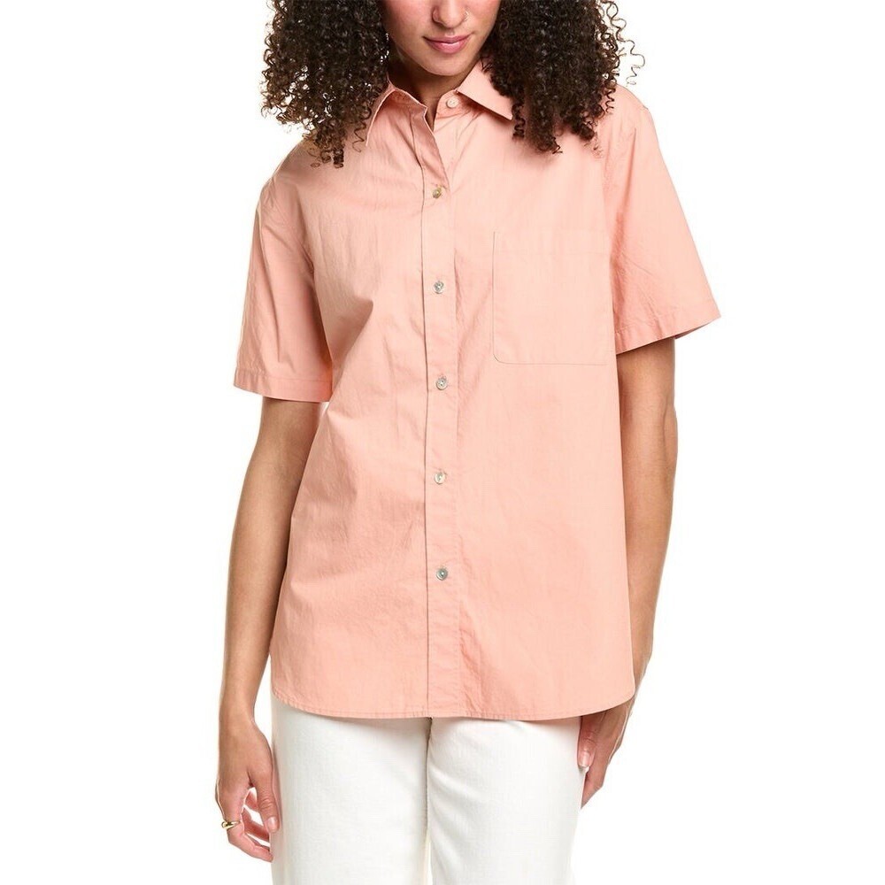 Vince Women’s Camp Shirt | Peach | Size M| New Peach